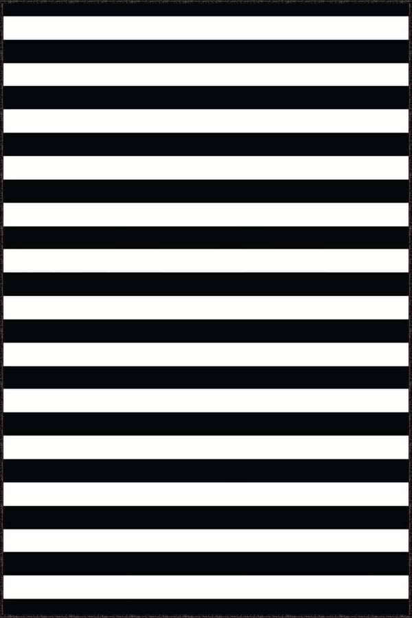 Siyah Kaymaz Tabanlı Yıkanabilir Çizgili Mutfak Halısı AR096