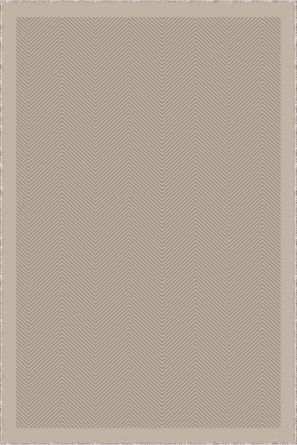 Bej Kaymaz Tabanlı Yıkanabilir Çizgili Mutfak Halısı AR1088