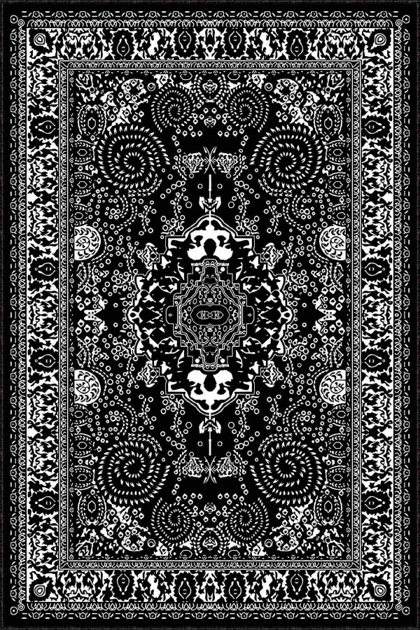 Siyah Kaymaz Taban Yıkanabilir Keep Off Mutfak Halısı AR1171