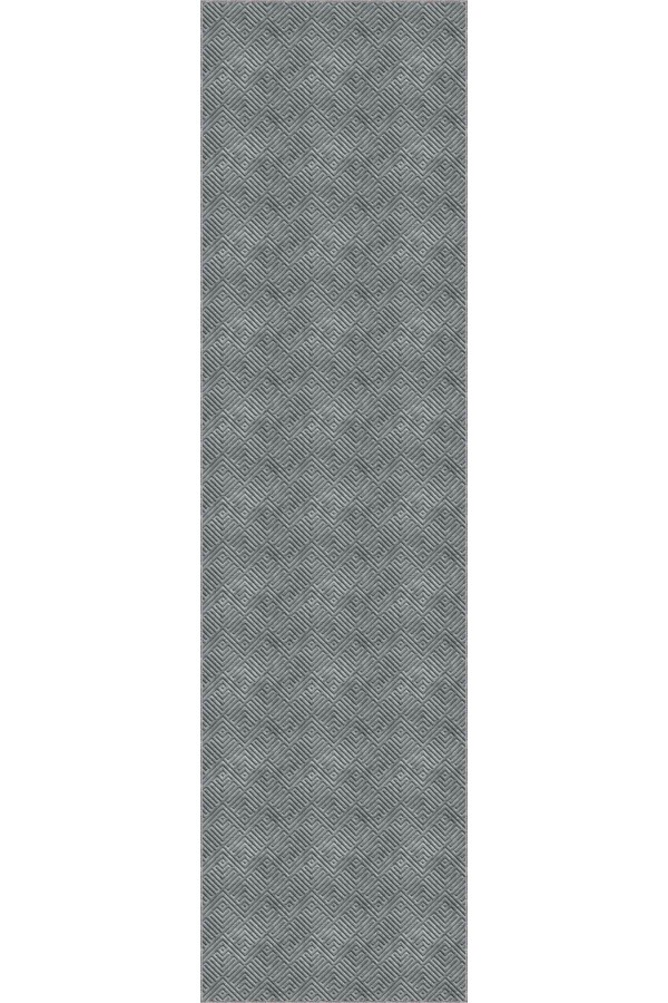 Koyu Gri Kaymaz Modern Kesme Rulo Özel Ölçülü Yolluk AR1189