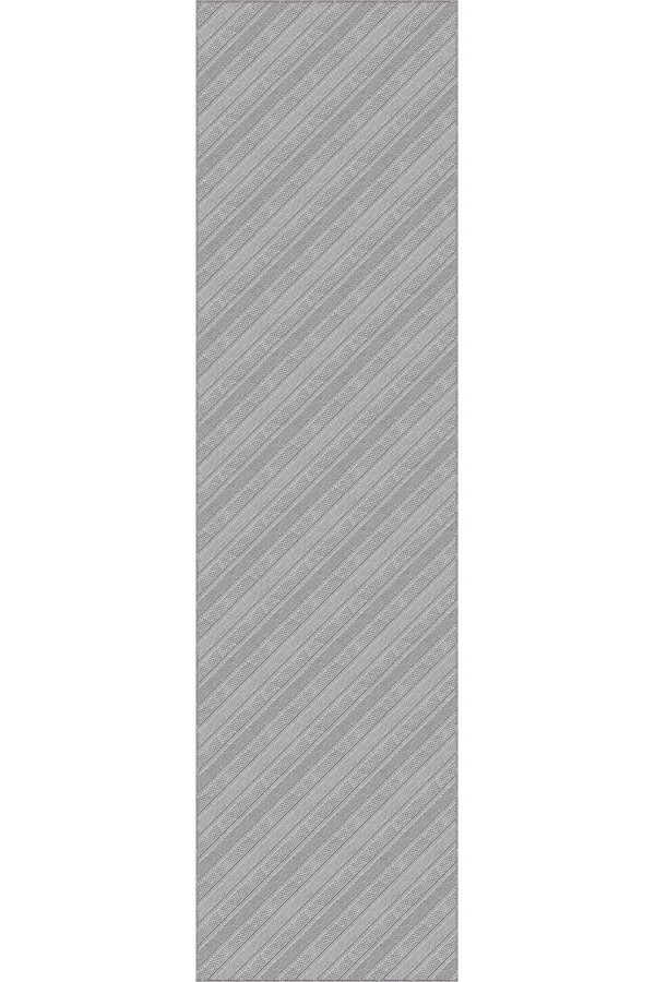 Gri Kaymaz Modern Kesme Rulo Özel Ölçülü Yolluk AR1196