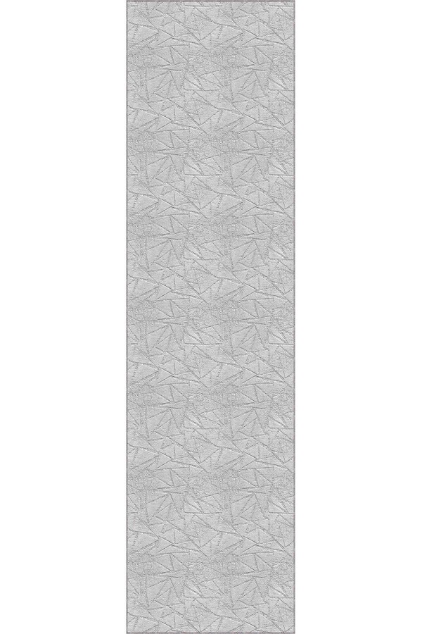 Gri Kaymaz Modern Kesme Rulo Özel Ölçülü Yolluk AR1201