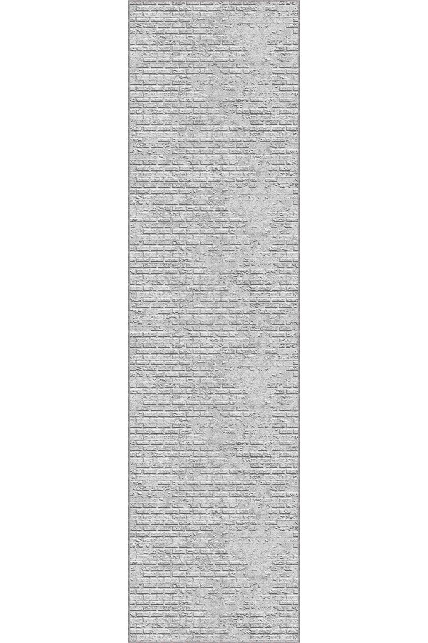 Gri Kaymaz Modern Kesme Rulo Özel Ölçülü Yolluk AR1202