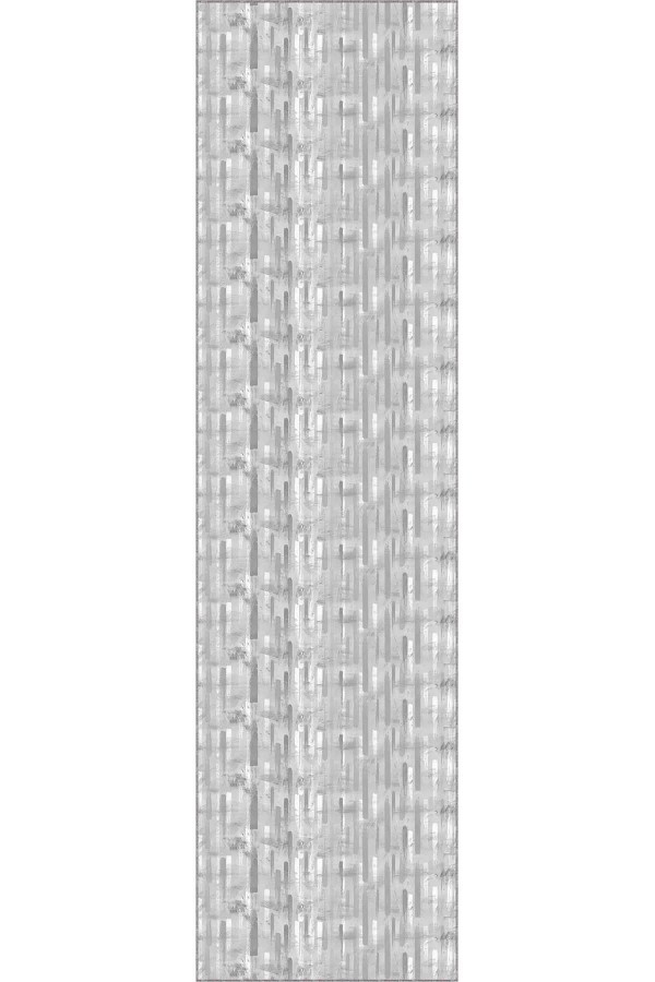 Gri Kaymaz Tabanlı Sade Kesme Rulo Özel Ölçülü Yolluk AR1212