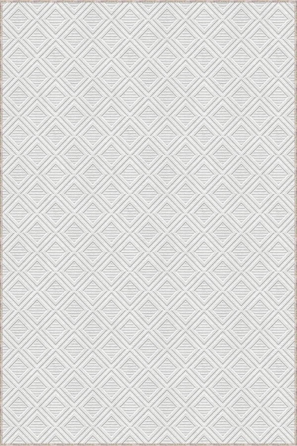 Ekru Kaymaz Modern Kesme Rulo Özel Ölçülü Yolluk AR1217