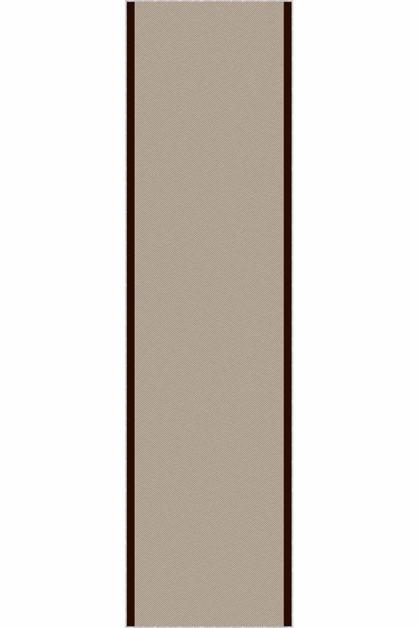 Bej Kaymaz Çizgili Metre İşi Rulo Özel Ölçülü Yolluk AR1327