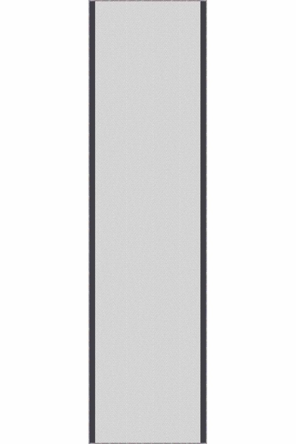 Gri Kaymaz Çizgili Kesme Rulo Halı Özel Ölçülü Yolluk AR1328