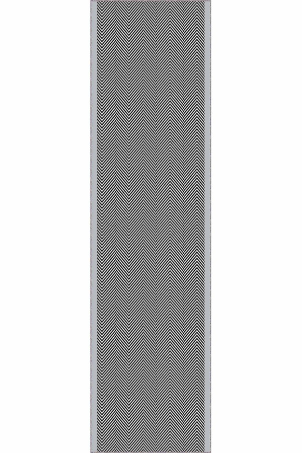 Gri Kaymaz Çizgili Kesme Rulo Özel Ölçülü Yolluk AR1329