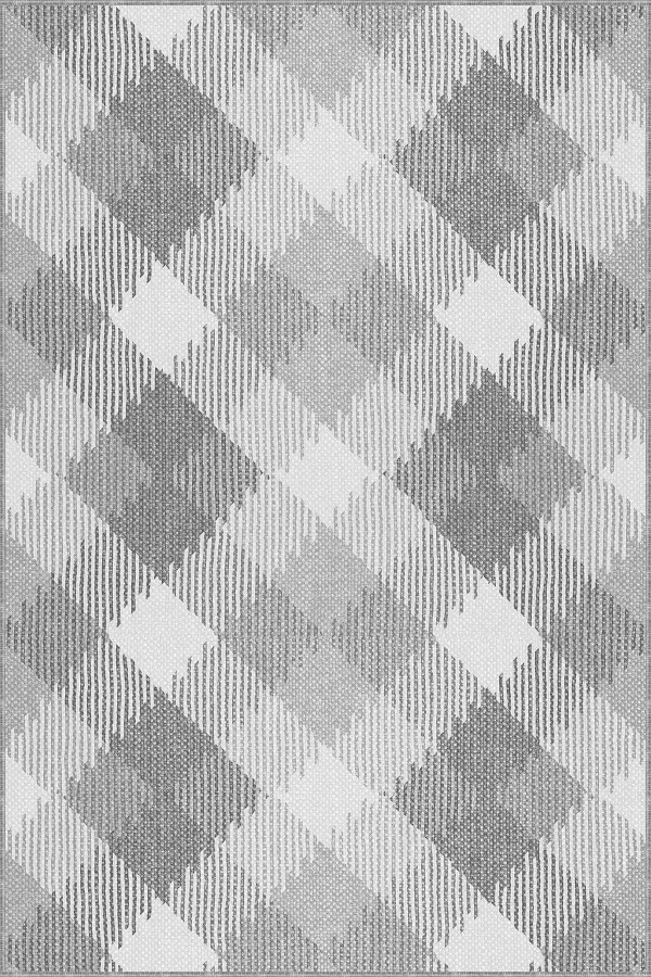 Gri Kaymaz Modern Kesme Rulo Özel Ölçülü Yolluk AR1341