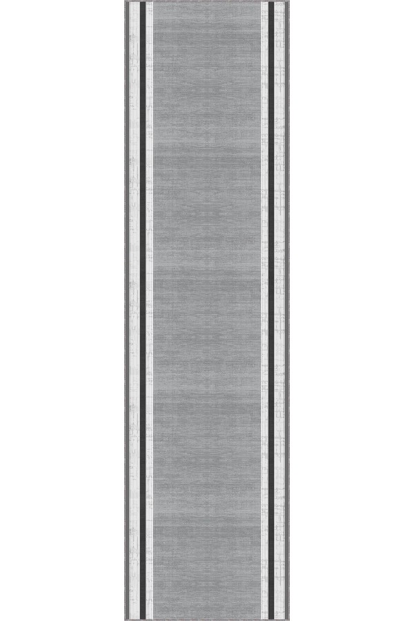 Gri Kaymaz Çerçeveli Kesme Rulo Özel Ölçülü Yolluk AR1413