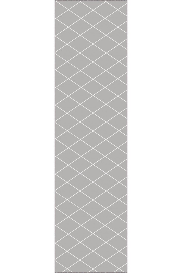 Gri Kaymaz Modern Kesme Rulo Özel Ölçülü Yolluk AR1473