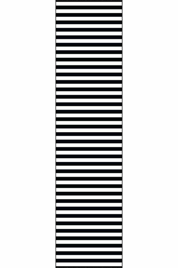 Siyah Kaymaz Çizgili Kesme Rulo Özel Ölçülü Yolluk AR245