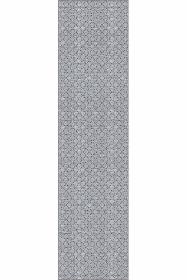 Gri Kaymaz Tabanlı Sade Kesme Rulo Özel Ölçülü Yolluk AR259