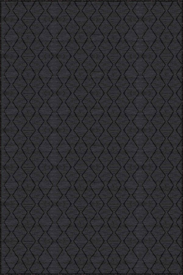 Siyah Kaymaz Taban Sade Kesme Rulo Özel Ölçülü Yolluk AR271