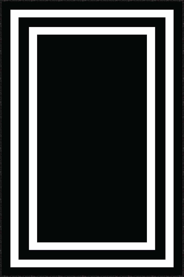 Siyah Kaymaz Çerçeveli Kesme Rulo Özel Ölçülü Yolluk AR307