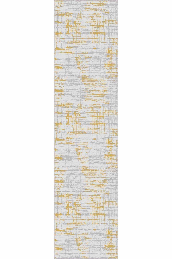 Sarı Kaymaz Vintage Kesme Rulo Özel Ölçülü Yolluk AR363