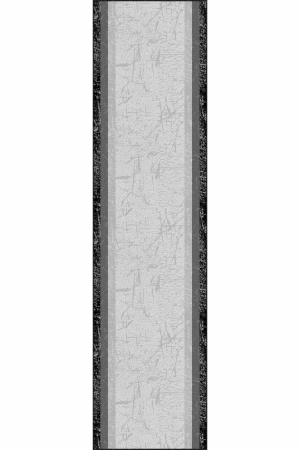 Gri Kaymaz Çerçeveli Kesme Rulo Özel Ölçülü Yolluk AR448