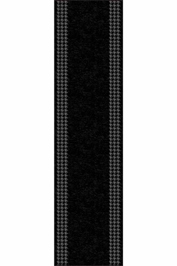 Siyah Kaymaz Çerçeveli Kesme Rulo Özel Ölçülü Yolluk AR506