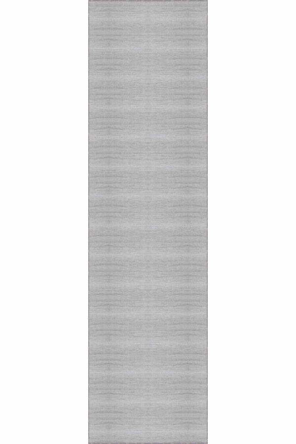 Gri Kaymaz Tabanlı Sade Kesme Rulo Özel Ölçülü Yolluk AR580