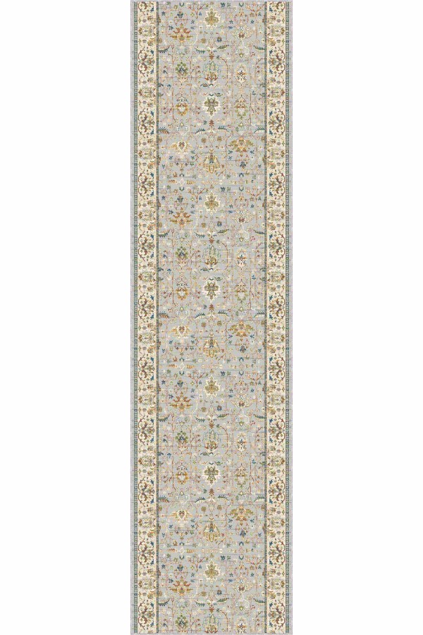 Renkli Kaymaz Klasik Motifli Özel Ölçü Rulo Yolluk AR661