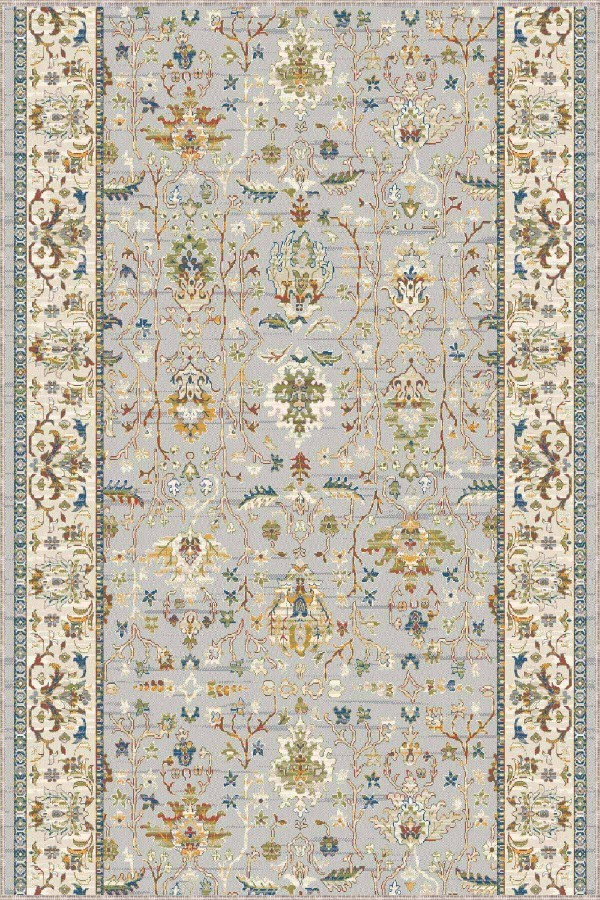 Renkli Kaymaz Klasik Motifli Özel Ölçü Rulo Yolluk AR661