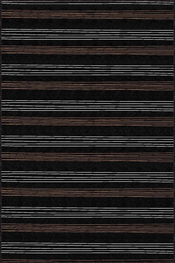 Siyah Sade Desensiz Kaymaz Tabanlı Dekoratif Halı AR686