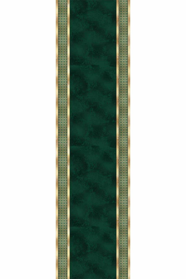 Yeşil Gold Kaymaz Çerçeveli Özel Ölçü Rulo Yolluk AR733