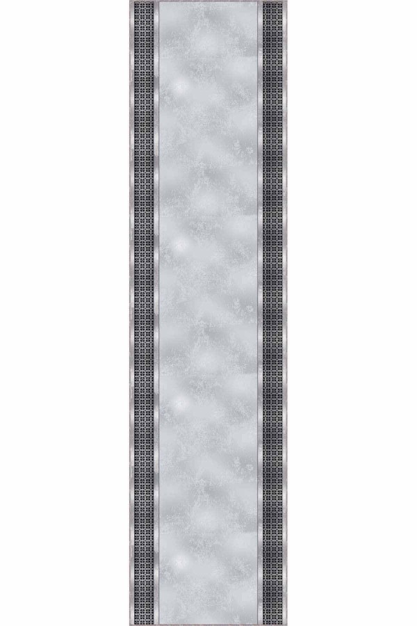 Gri Kaymaz Çerçeveli Kesme Rulo Özel Ölçülü Yolluk AR737