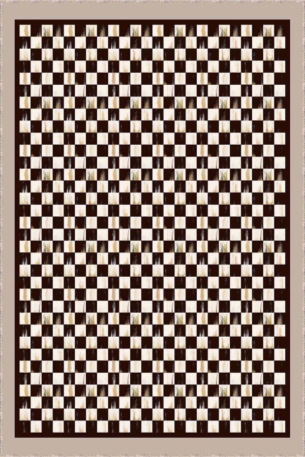 Bej Kaymaz Tabanlı Yıkanabilir Mackenzie Mutfak Halısı AR821