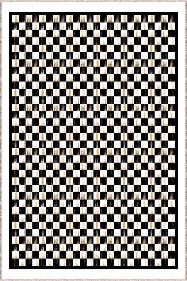 Siyah Kaymaz Taban Yıkanabilir Mackenzie Mutfak Halısı AR874