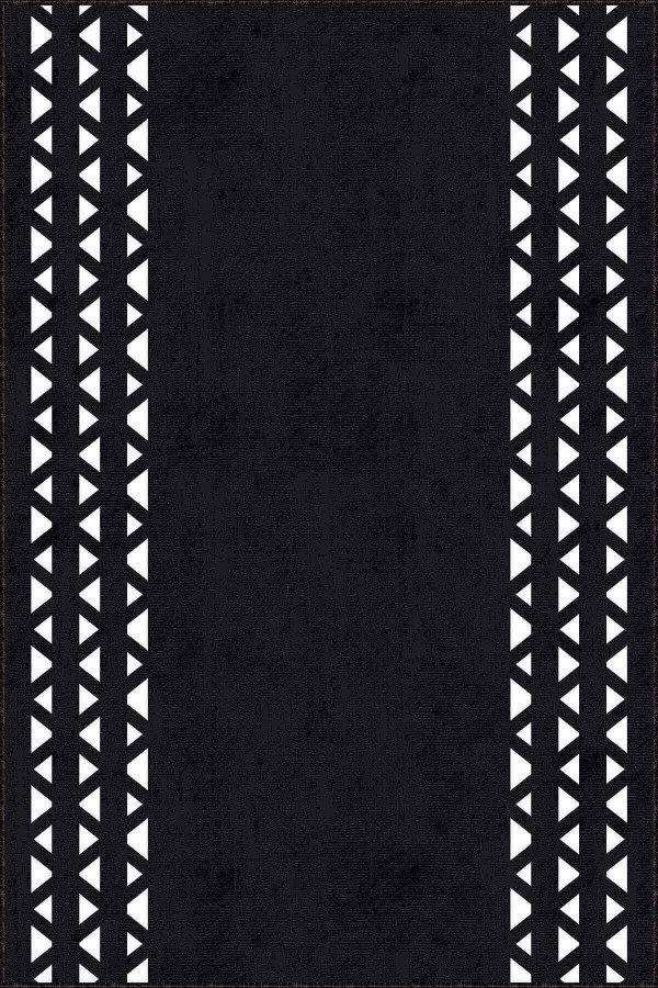 Siyah Kaymaz Çerçeveli Kesme Rulo Özel Ölçülü Yolluk AR970