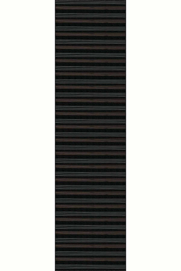 Siyah Kaymaz Taban Sade Kesme Rulo Özel Ölçülü Yolluk AR979