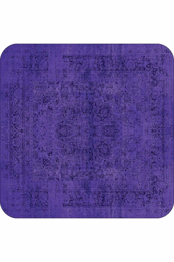 Mor Modern Klasik Banyo Halısı Klozet 2'li Paspas Seti BS237
