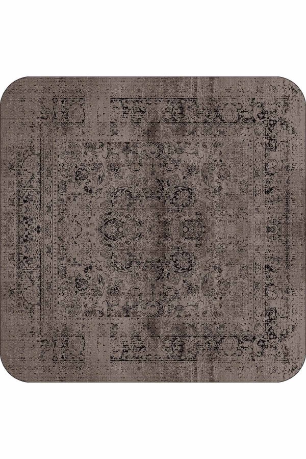 Kahve Modern Klasik Banyo Halısı Klozet Paspas Seti BS238