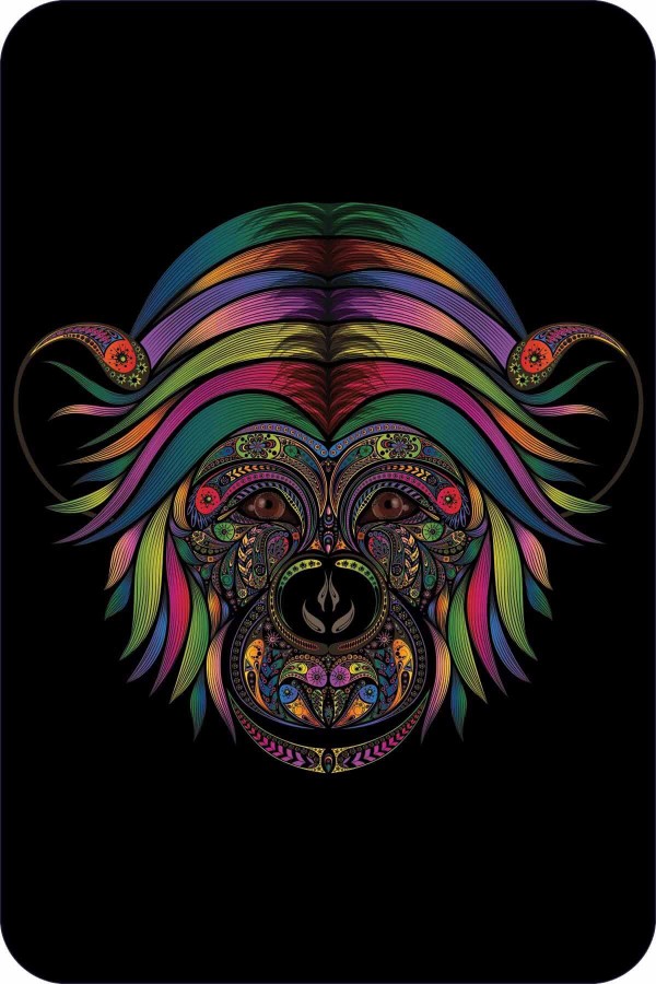 Siyah Hayvan Temalı Banyo Halısı Klozet Paspas Seti BS275