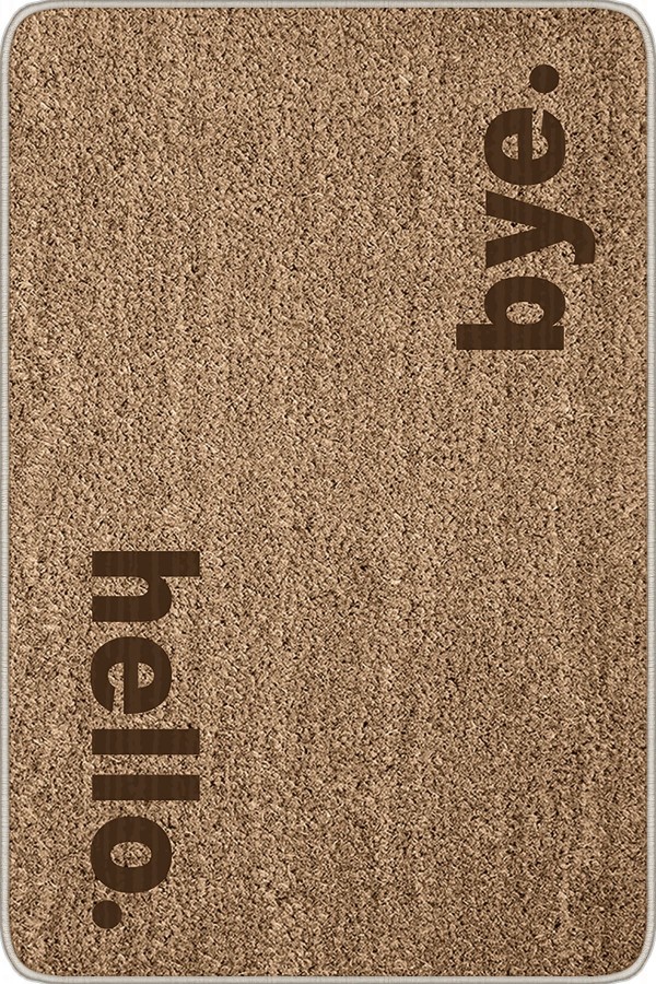 Bej Hello Bye Kapı Önü Paspası KP14