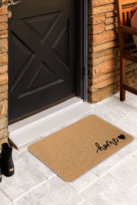 Bej Home Desenli Kapı Önü Paspası KP20