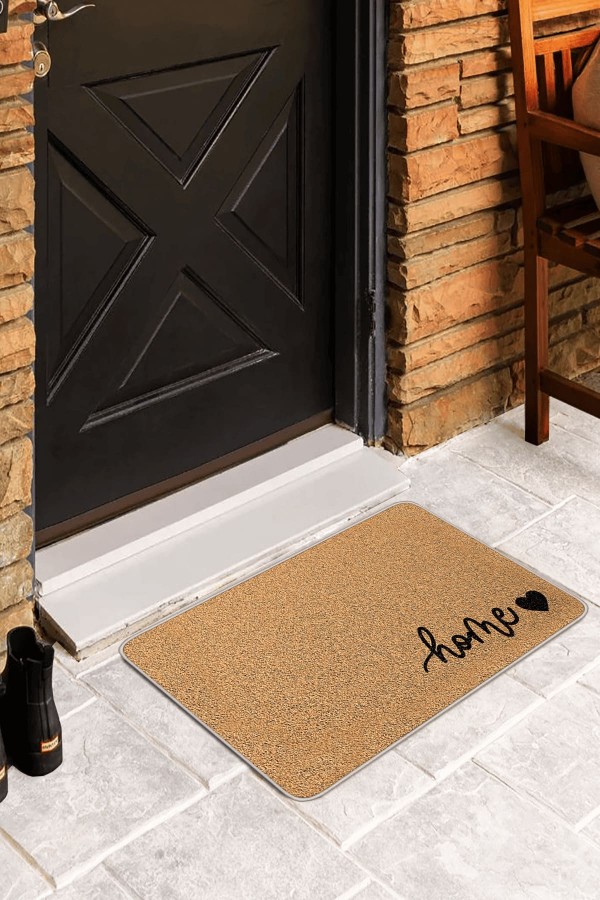 Bej Home Desenli Kapı Önü Paspası KP20