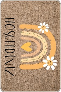 Bej Hoşgeldiniz Kapı Önü Paspası KP23