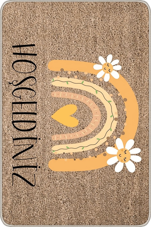 Bej Hoşgeldiniz Kapı Önü Paspası KP23