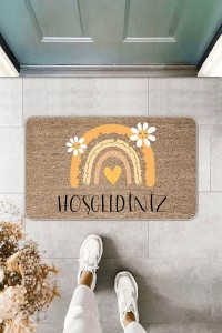 Bej Hoşgeldiniz Kapı Önü Paspası KP23