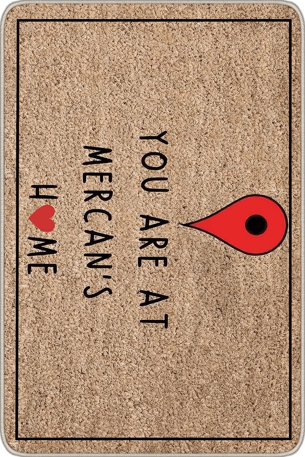 Bej Home Sweet Kapı Önü Paspası KP26