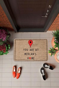 Bej Home Sweet Kapı Önü Paspası KP26