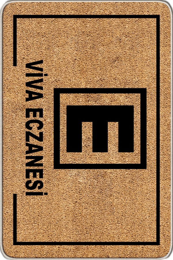 Bej E Logolu Eczane Paspası KP27