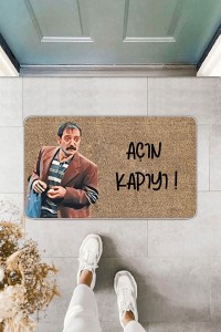 Bej Komik Açın Kapıyı Kapı Önü Paspası KP38