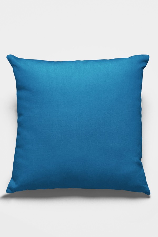 Mavi Düz Sade 2'li Set Çift Taraflı Kırlent Kılıfı 2KRL021