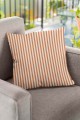Turuncu Çizgili Çift Taraflı Yastık Kırlent Kılıfı KRL174