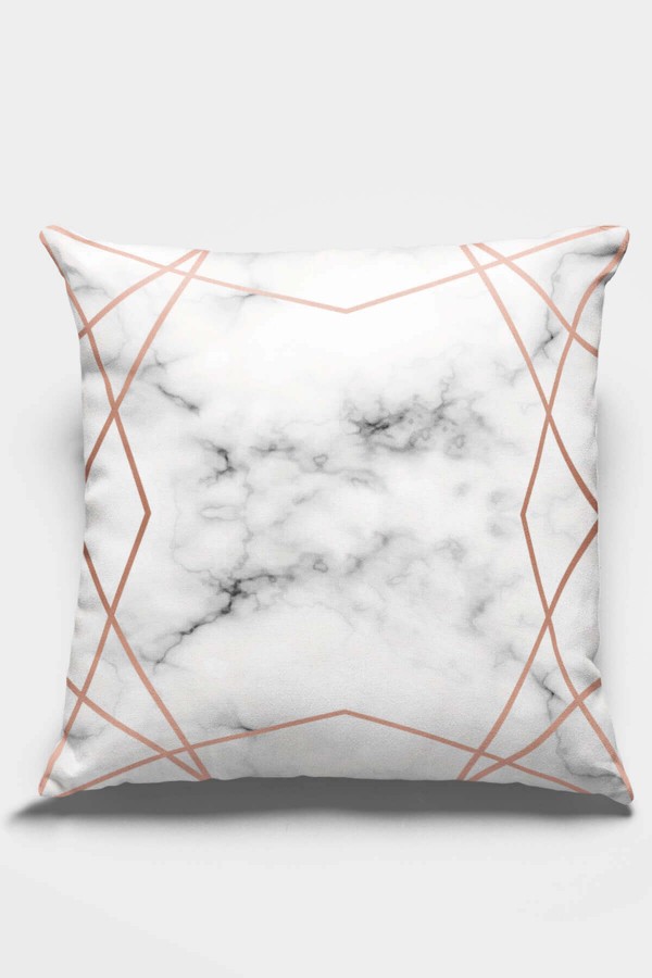 Bakır Prizma Çift Taraflı Yastık Kırlent Kılıfı KRL420