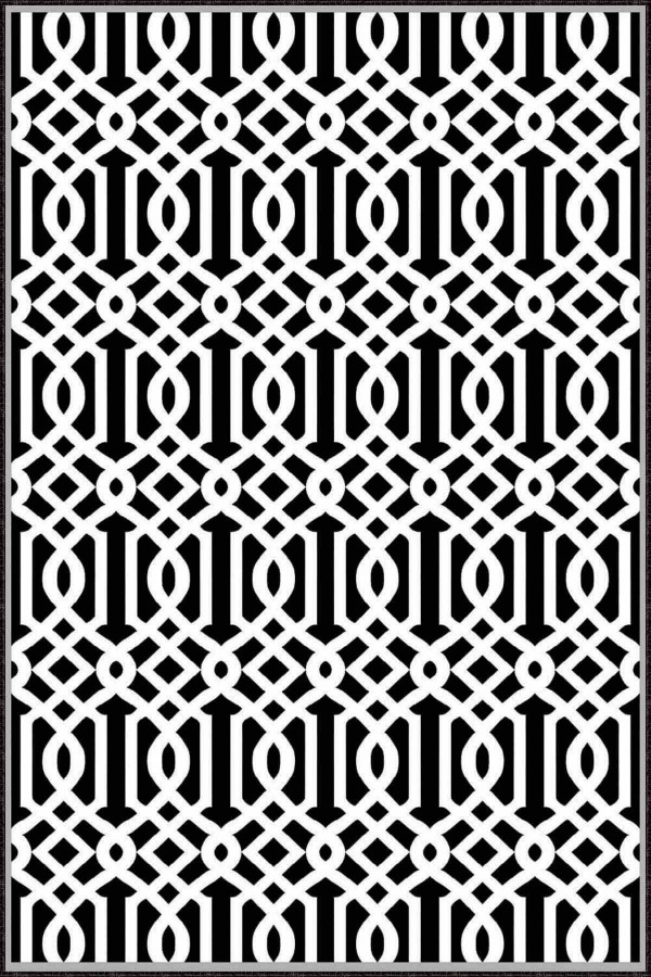 Siyah Spor Kaymaz Tabanlı Makinede Yıkanabilir Halı LB002