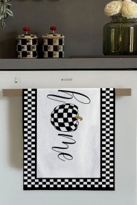 Beyaz Home Desenli Fırın Mutfak Havlusu 30x50cm
